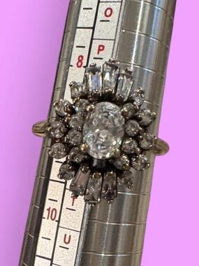 vintage ballerina style cocktail ring